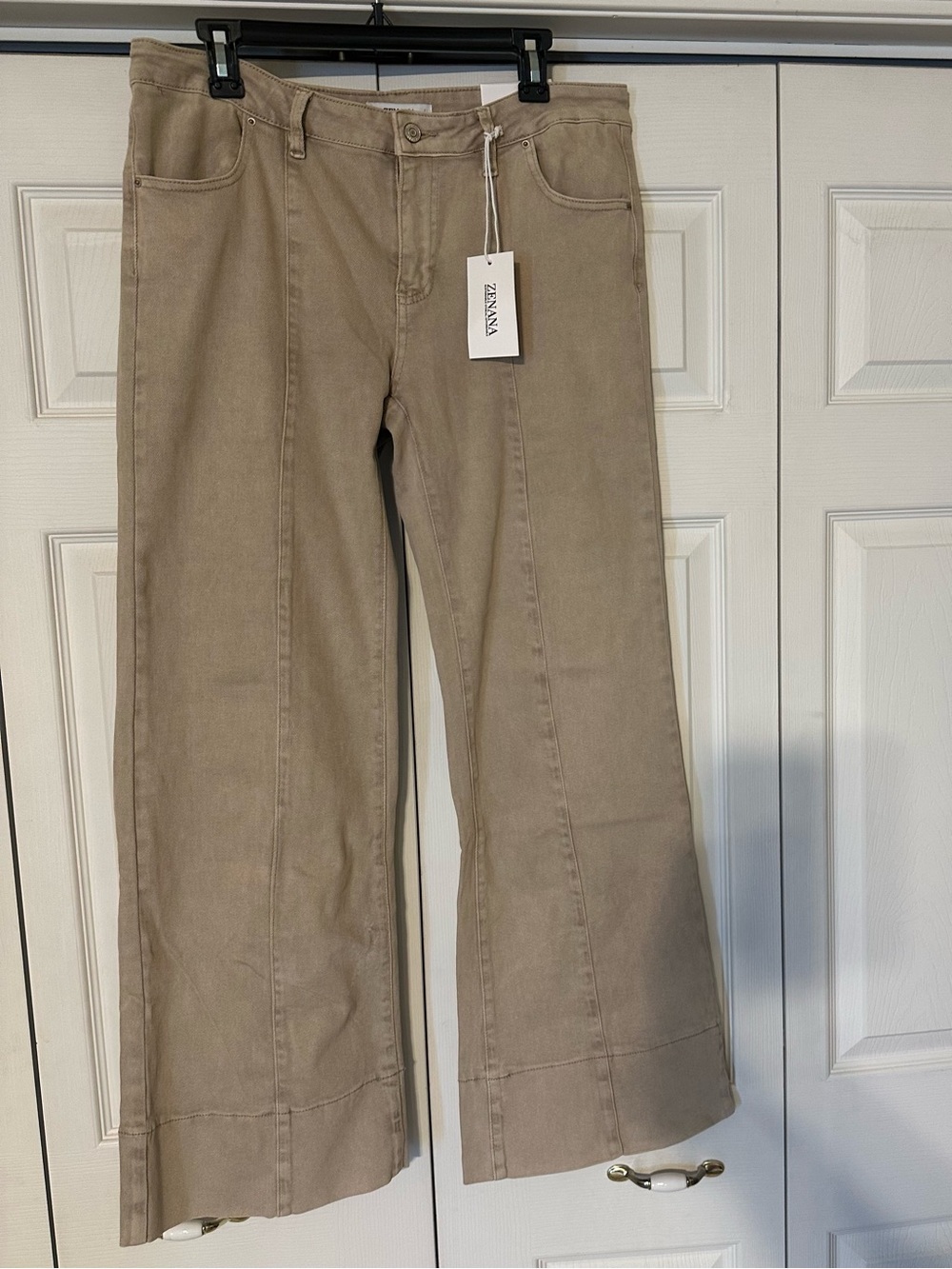 Zenana Wide-Leg Ash Mocha Pants